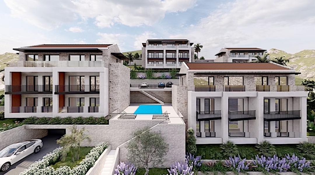 <p>The elegant interiors of The project have been designed with the highest standards of quality and comfort in mind. Inspired by the stunning views of the Kotor bay and the old town of Kotor, these residences offer a modern and luxurious urban living experience in Montenegro.</p><p>Boat berths are available 70 meters away</p><p>2 swimming pools</p><p>70 meters to the private beach</p><p>Parking for residents</p><p>Rresidence landscape</p><p>Elevator in each building</p><p>20 min walk to the Old Town of Kotor</p><p>15 minute drive to the Tivat Airport</p>