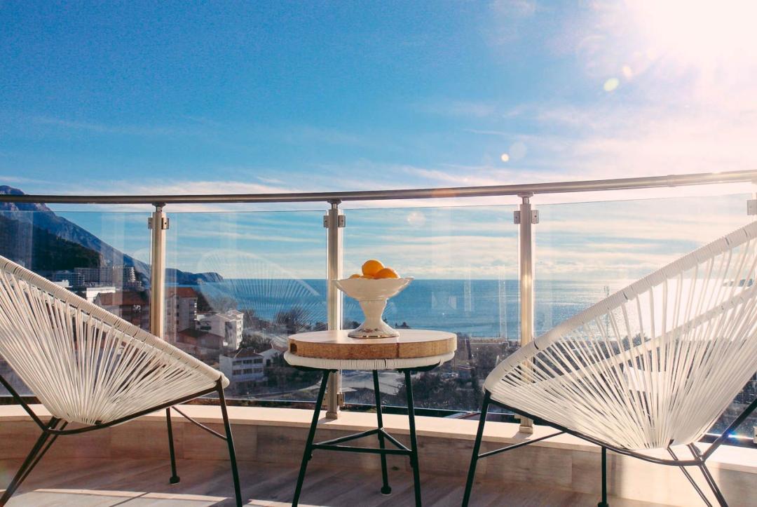 <p>This beautifully furnished two-bedroom apartment is located in the highly desirable area of Bečići, offering stunning sea views and comfortable coastal living.</p><p>Situated on the 5th floor, the apartment benefits from an elevated position that enhances both privacy and panoramic views of the Adriatic Sea. The property features three terraces, providing multiple outdoor spaces to relax, enjoy the scenery, and experience the Mediterranean lifestyle.</p><p>The interior is fully furnished and thoughtfully designed, offering a spacious living area, two comfortable bedrooms, a functional kitchen, and modern bathroom facilities. The apartment also has a convenient entrance layout, ensuring practicality and ease of access.</p><p>Located close to beaches, restaurants, and all essential amenities, this property is ideal as a holiday home, permanent residence, or investment with strong rental potential in one of Montenegro’s most popular coastal destinations.</p>